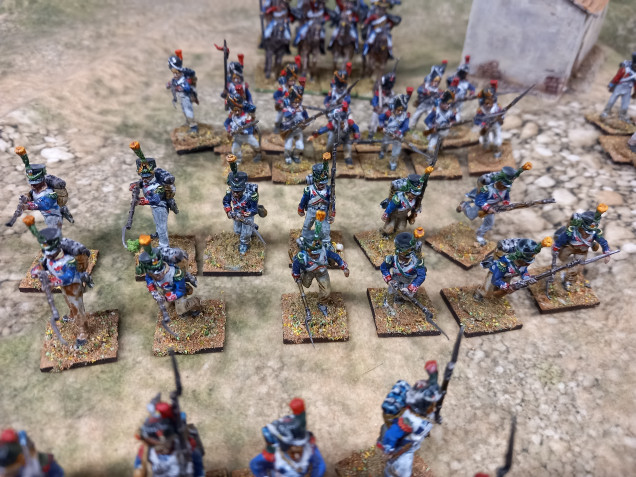 The guard also have their own versions of the chasseur and carabiner units just to confuse me even more. These are the Guard Voltigeurs