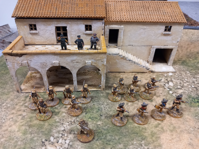 Firelock games have released a free pdf of rules for the Mexican revolution fir Blood and valor. I already had some Mexican federal troops although I've had them so long I can't recall where I got them. I have enough for three infantry units and a command.