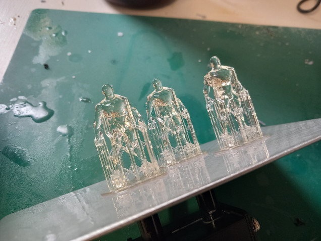 I thought it would be fun to print some naked men. (Never thought I'd say that) and use them as the tokens in clear resin.