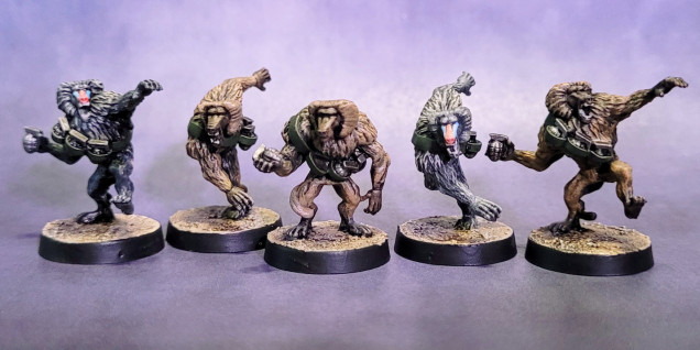 Baboons with grenades and lizards with laser rifles