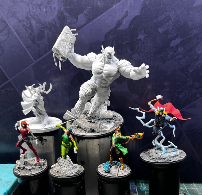 1/24 Wrecking Crew finished.  Hela added.