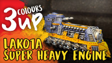 Easy Tips For Painting 10mm Armoured Clash Miniatures! Union Lakota Super Heavy Engine