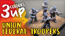 How To Paint 10mm Armoured Clash Union Infantry! Union Federal Troopers