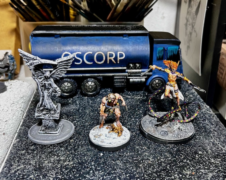 Before the clocks in the Western Time zone of the US hit midnight I was able to finish an Oscorp chemical truck, Angela, Weapon X, and a Reaper Bones statue they can throw around.