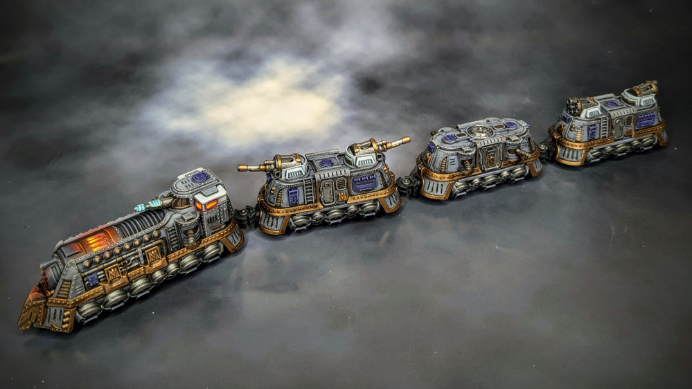 Elmir paints Armoured Clash: Land warfare in the Dystopian Age.