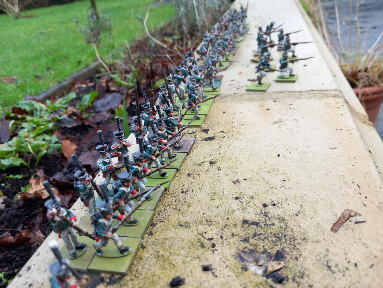 I managed to get all 57 painted in 7 days. Now I gave no choice but to be sociable with family