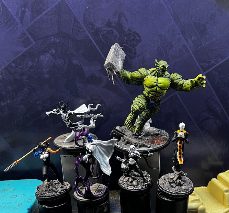 y Friday evening i had just about completed Abomination, base coated four of the Black Order, and started Hela.