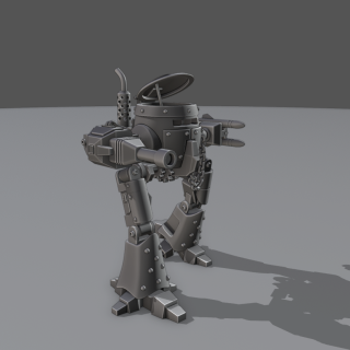 Started the pilot for my mech and added a few more details