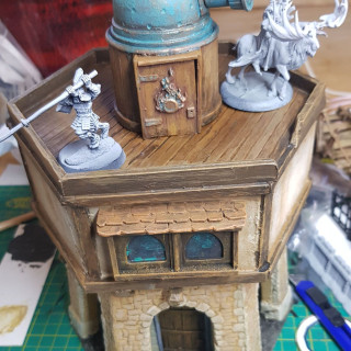 All tied up and painted...