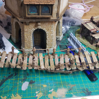 All tied up and painted...