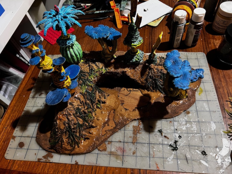 Now it all has to dry before I can add a second coat.