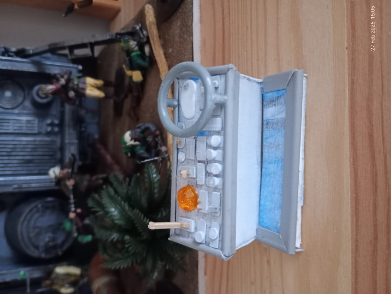 Last touches before painting