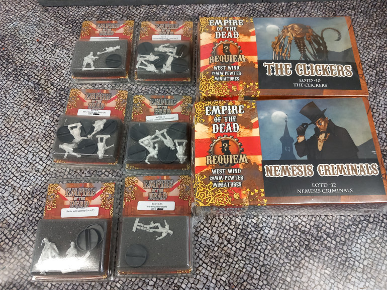 At the Hammerhead wargames show this month I visited the westwind stand and picked up some new warnands ho work on.