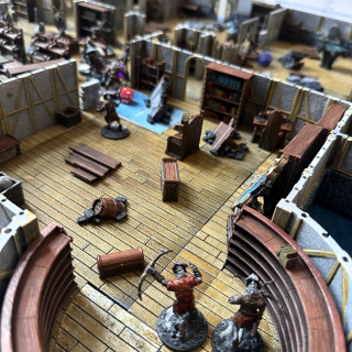 Indoor board shots from a solo game