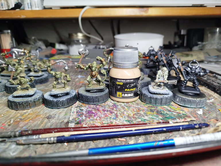 Wood drybrush highlight