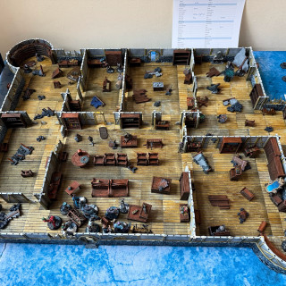 Indoor board shots from a solo game