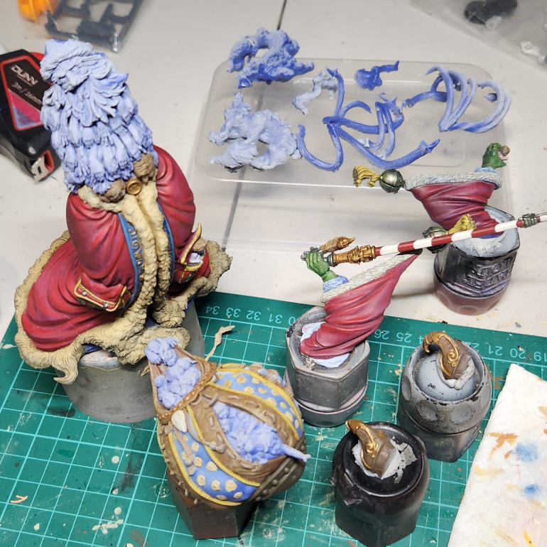 Where I'm up to at this point, and pieces yet to start. 