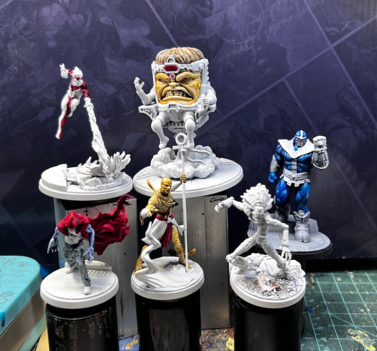 Voodoo and the Hood are done and I've started on Sunspot and the Living Mummy. Will be returning to work on Thanos tonight.