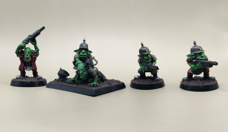 New prints painted to my slightly dodgy standard.