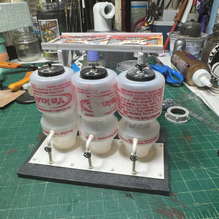 Working on a water purification site