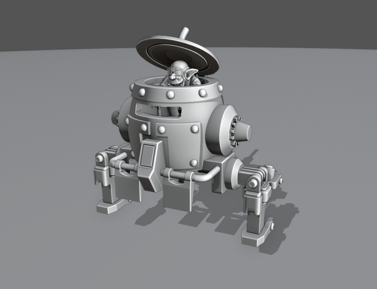 Starting to remind me of Starbug from Red dwarf. I'm sure when the weapons and legs are added it won't be too close.