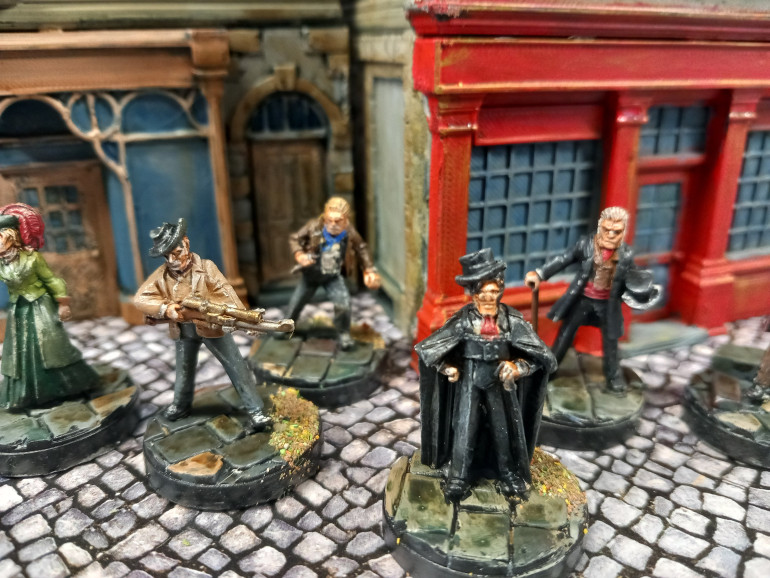 A collection of Sherlock Holmes baddies led by professor Moriarty. Colonel Sebastian Moran also known as the Tiger with his silent air gun. Irene Adler, john Clay the gentleman thief. Poison expert Dr Grimsby Roylott. Baskerville villain jack Stapleton and escaped convict Seldon.
