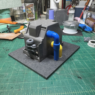 Working on a water purification site