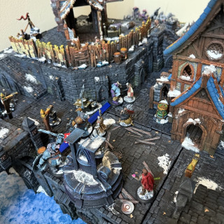 Shots from a couple of 1v1 games of the outdoor setup