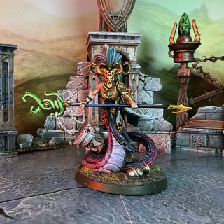 The Heartflayers Troupe commander, the Melusai Ironscale