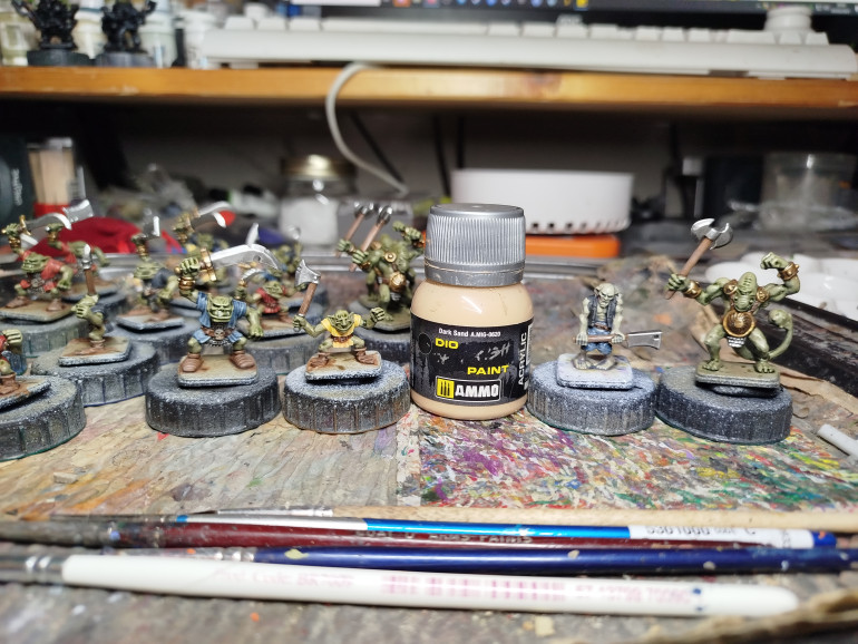 Drybrushed carefully