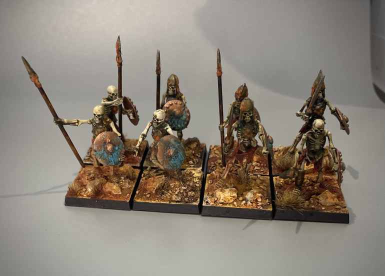 8 more skellybobs to add to my Vampire count army! 