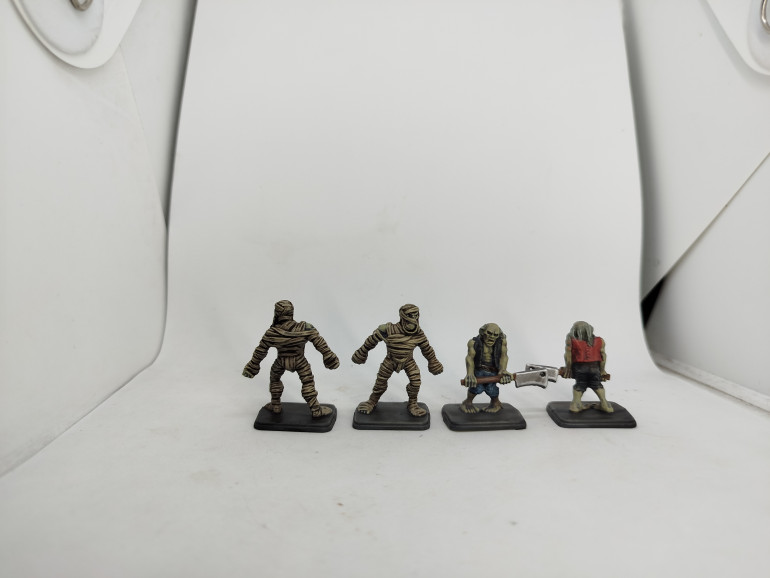 Finished Mummies and Zombies