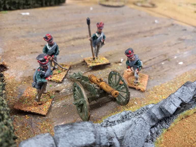 Next batch of perry metals. Artillery piece and some peasants for picking off straglers