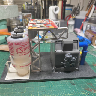 Working on a water purification site