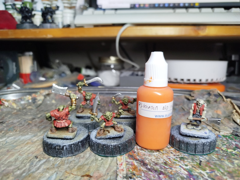 Second drybrush highlight, P3 Khador Red highlight