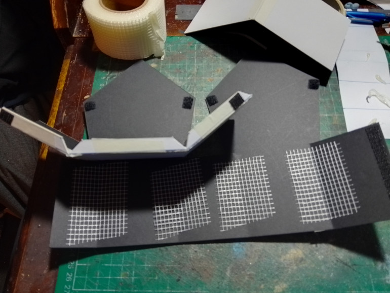 Blobs of sticky velcro to hold it all together