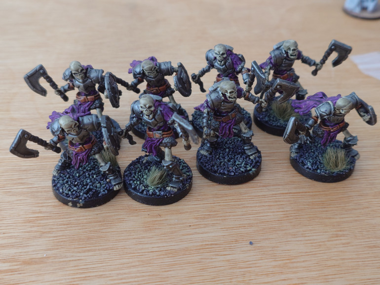 Skeleton warriors with axes