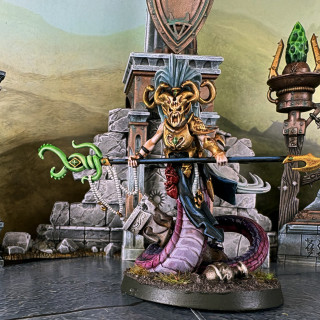 The Heartflayers Troupe commander, the Melusai Ironscale