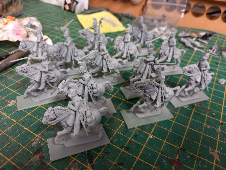 Also have some Russian Dragoons to work on from a plastic kit