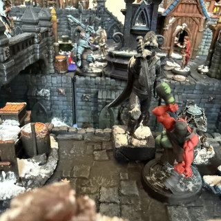 Shots from a couple of 1v1 games of the outdoor setup