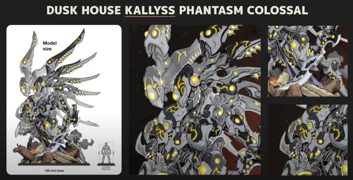 Dusk House Kallyss Phantasm Colossal - Warmachine