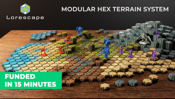 Hex-Tile Terrain For RPGs & More Hits Kickstarter With Lorescape!