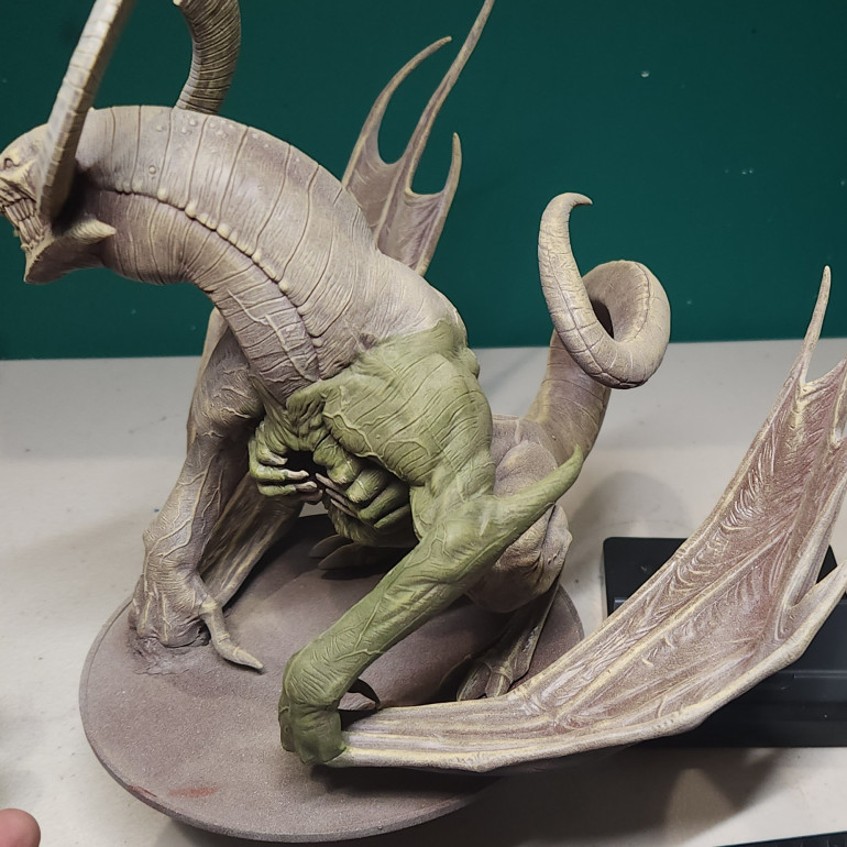 Testing out the first coat