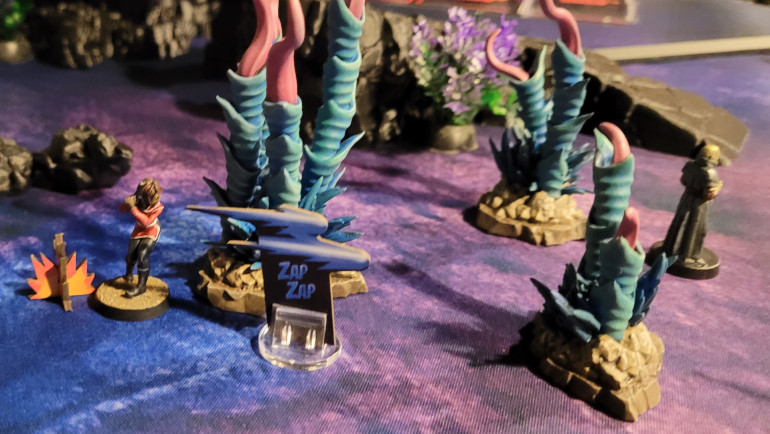 Nico takes a shot at a Mutant Overlord, but he seems to have eyes in the back of his head...