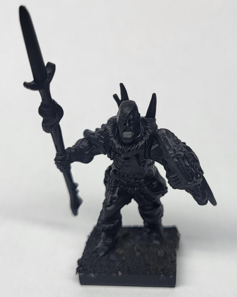 Example model undercoated and simple sand base