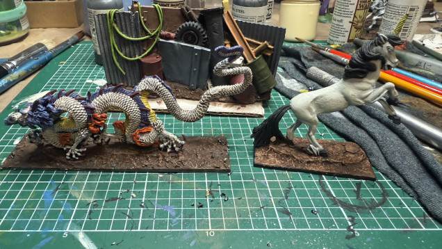 Day 4 – Well 2 pieces done – OnTableTop – Home of Beasts of War