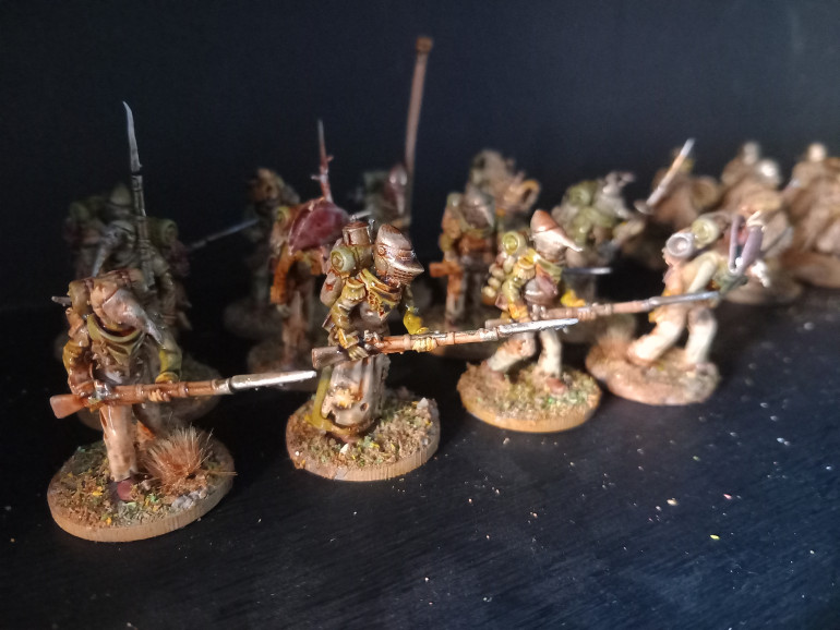 Same mix of prints with a greener lighter tone for the fen weed army