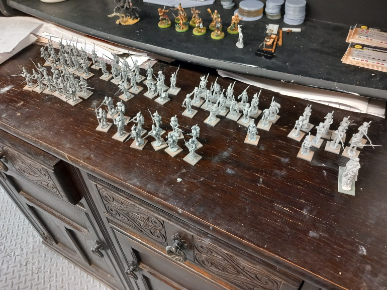 I have two fusiliers units. One grenadier, one light infantry, one cazadore and a militia unit. Add three officers and it's a sizable skirmish force.