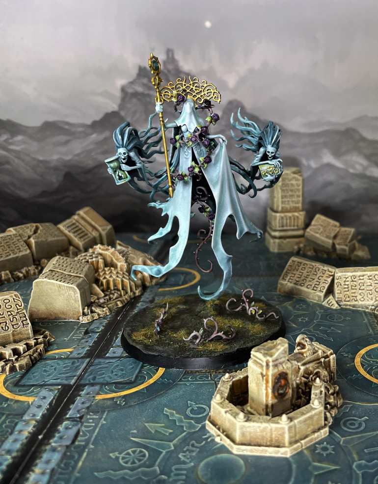 Lady Olynder, the Mourning Bride, the Unrequited Queen, the Veiled Lady and the Mortarch of Grief