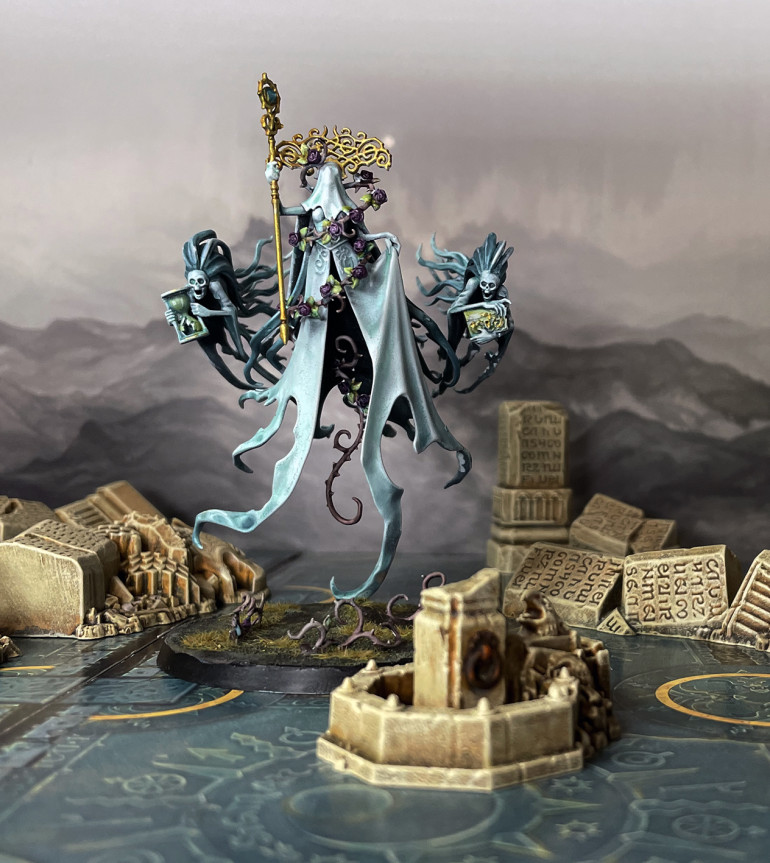 Lady Olynder, the Mourning Bride, the Unrequited Queen, the Veiled Lady and the Mortarch of Grief